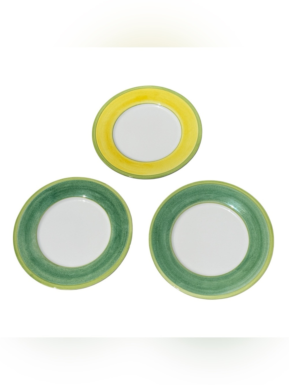 Vintage Palmer Smith Collection Italian Hand Painted Charger Plates Set of 3 12”